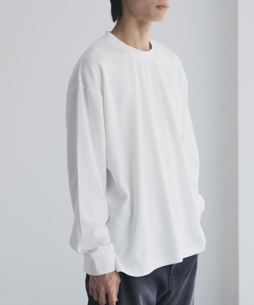 NAVY（ネイビー）の「NAVY タフラクポケット付き長袖Tシャツ【UVカット ドライ 接触冷感】（Tシャツ/カットソー・メンズ・ベージュ系/オフホワイト/カーキ/ブラック/ネイビー/ローズ系・XL/L/M/S）」の13枚目の写真