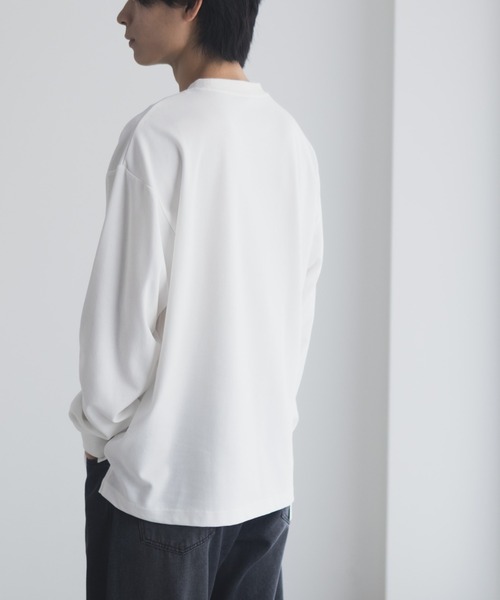 NAVY（ネイビー）の「NAVY タフラクポケット付き長袖Tシャツ【UVカット ドライ 接触冷感】（Tシャツ/カットソー・メンズ・ベージュ系/オフホワイト/カーキ/ブラック/ネイビー/ローズ系・XL/L/M/S）」の15枚目の写真