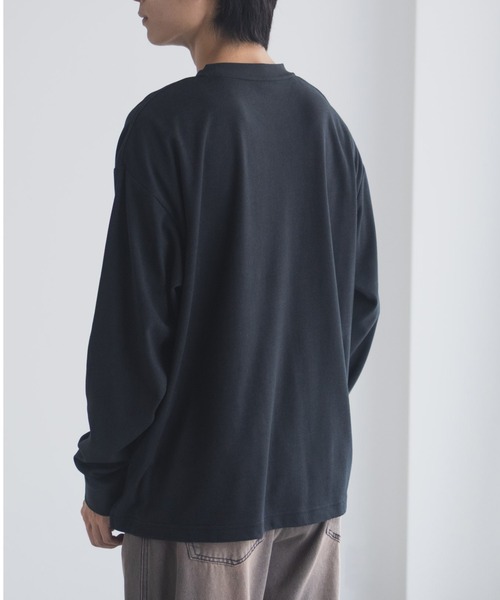 NAVY（ネイビー）の「NAVY タフラクポケット付き長袖Tシャツ【UVカット ドライ 接触冷感】（Tシャツ/カットソー・メンズ・ベージュ系/オフホワイト/カーキ/ブラック/ネイビー/ローズ系・XL/L/M/S）」の19枚目の写真