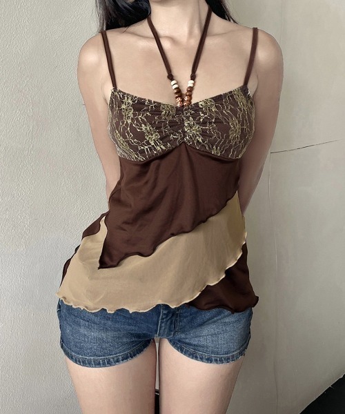 almo（アルモ）の「【LAMPOON】グランジキャミ（キャミソール・レディース・モカ・SMALL/MEDIUM/LARGE）」の10枚目の写真