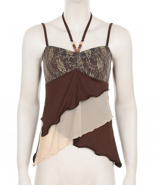 almo（アルモ）の「【LAMPOON】グランジキャミ（キャミソール・レディース・モカ・SMALL/MEDIUM/LARGE）」の5枚目の写真