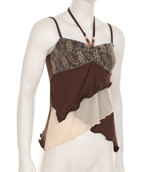 almo（アルモ）の「【LAMPOON】グランジキャミ（キャミソール・レディース・モカ・SMALL/MEDIUM/LARGE）」の4枚目の写真