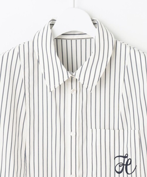 Feroux(フェルゥ)の「【2WAY】リボンタイシャツ ワンピース(ワンピース・レディース・ホワイト系1/グレー系・MEDIUM/SMALL)」の22枚目の写真
