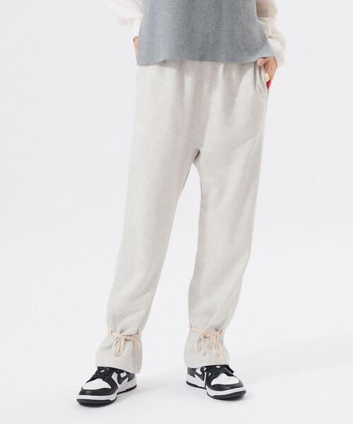 BEAMS BOY ヘム アレンジ スウェット パンツ BEAMS BOY（ビームス ボーイ）ヘム アレンジ スウェット パンツ