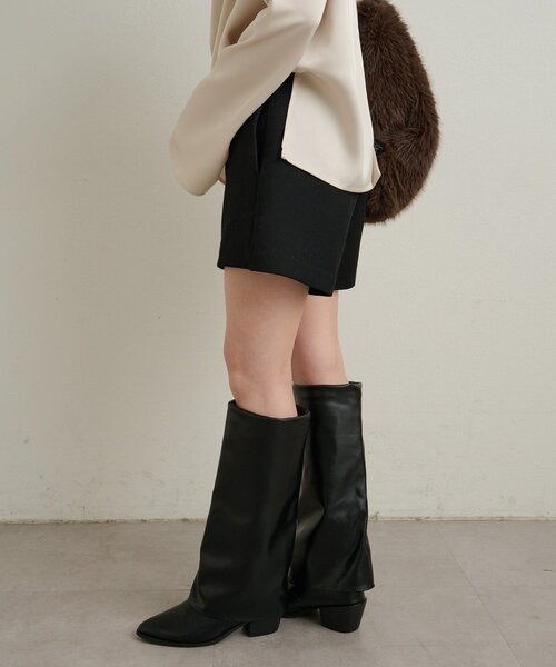 Omekashi（オメカシ）の「スカパン（その他パンツ・レディース・ブラック/チャコールグレー・36/38）」の10枚目の写真