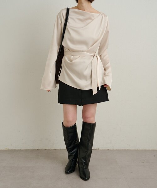 Omekashi（オメカシ）の「スカパン（その他パンツ・レディース・ブラック/チャコールグレー・36/38）」の4枚目の写真