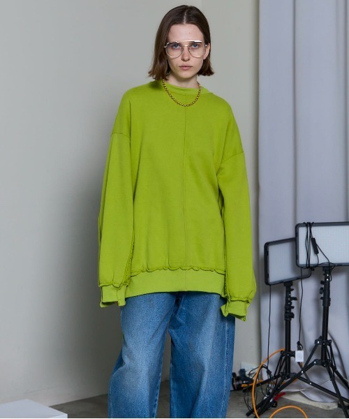 Multiway Zip Oversized Sweatshirt/マルチウェイジップオーバーサイズ