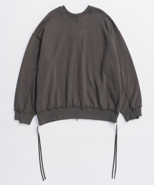MAISON SPECIAL（メゾンスペシャル）の「Multiway Zip Oversized Sweatshirt/マルチウェイジップオーバーサイズスウェット■セットアップ対応■（スウェット・レディース・チャコールグレー/オフホワイト/ブルー/グリーン・FREE）」の14枚目の写真