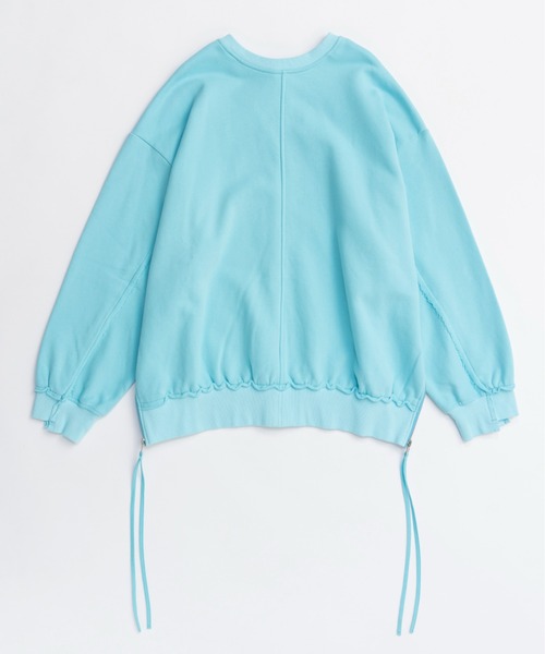 MAISON SPECIAL（メゾンスペシャル）の「Multiway Zip Oversized Sweatshirt/マルチウェイジップオーバーサイズスウェット■セットアップ対応■（スウェット・レディース・チャコールグレー/オフホワイト/ブルー/グリーン・FREE）」の16枚目の写真