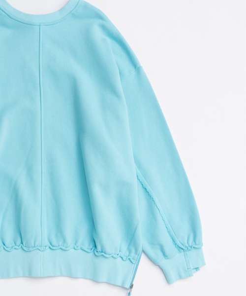 MAISON SPECIAL（メゾンスペシャル）の「Multiway Zip Oversized Sweatshirt/マルチウェイジップオーバーサイズスウェット■セットアップ対応■（スウェット・レディース・チャコールグレー/オフホワイト/ブルー/グリーン・FREE）」の18枚目の写真