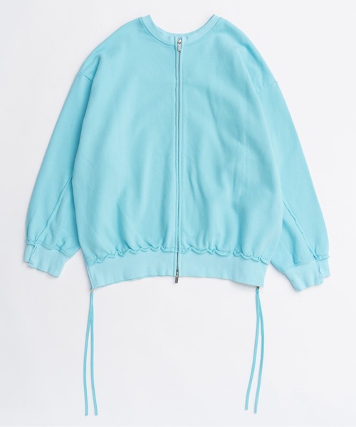 MAISON SPECIAL（メゾンスペシャル）の「Multiway Zip Oversized Sweatshirt/マルチウェイジップオーバーサイズスウェット■セットアップ対応■（スウェット・レディース・チャコールグレー/オフホワイト/ブルー/グリーン・FREE）」の20枚目の写真
