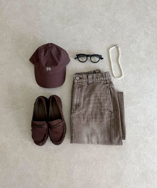 fredy emue（フレディエミュ）の「ポリスエードギャザーローファー（その他シューズ・レディース・ブラウン/ブラック・L/M/S）」の7枚目の写真