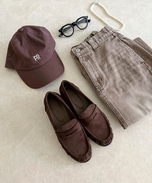 fredy emue（フレディエミュ）の「ポリスエードギャザーローファー（その他シューズ・レディース・ブラウン/ブラック・L/M/S）」の8枚目の写真