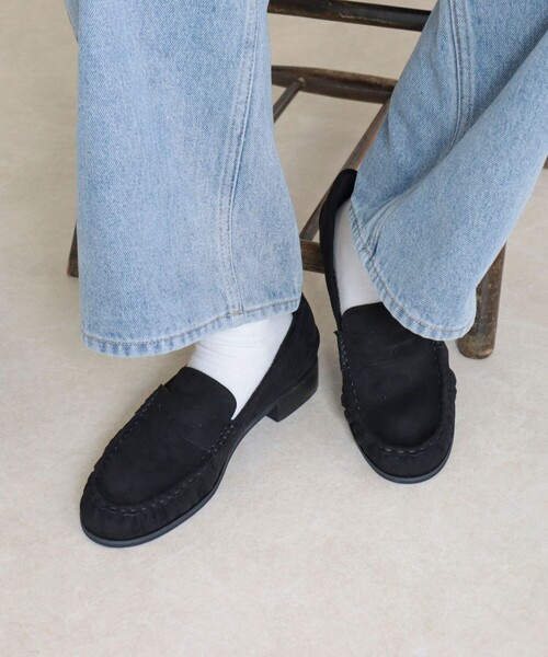 fredy emue（フレディエミュ）の「ポリスエードギャザーローファー（その他シューズ・レディース・ブラウン/ブラック・L/M/S）」の10枚目の写真