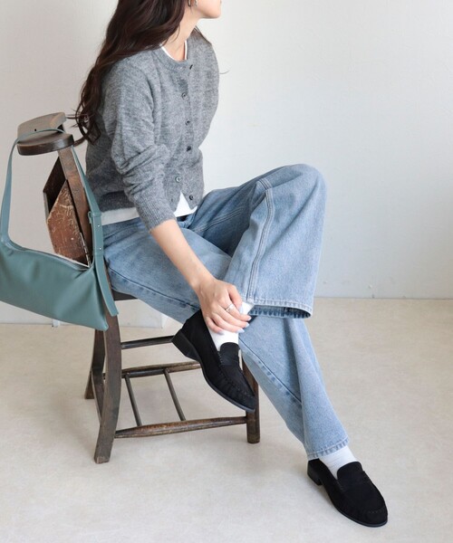 fredy emue（フレディエミュ）の「ポリスエードギャザーローファー（その他シューズ・レディース・ブラウン/ブラック・L/M/S）」の11枚目の写真