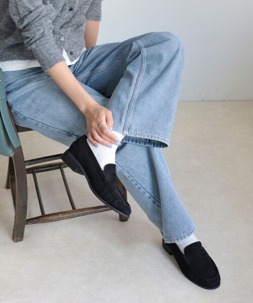 fredy emue（フレディエミュ）の「ポリスエードギャザーローファー（その他シューズ・レディース・ブラウン/ブラック・L/M/S）」の12枚目の写真