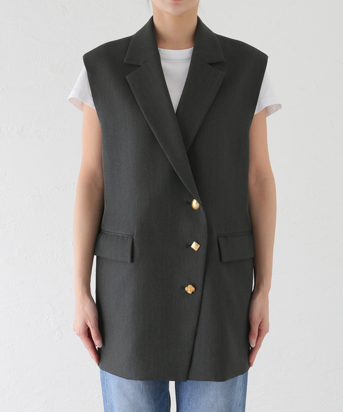 JOURNAL STANDARD L'ESSAGE ブラックベスト journal standard L'essage 「journal L'essage」 ベスト