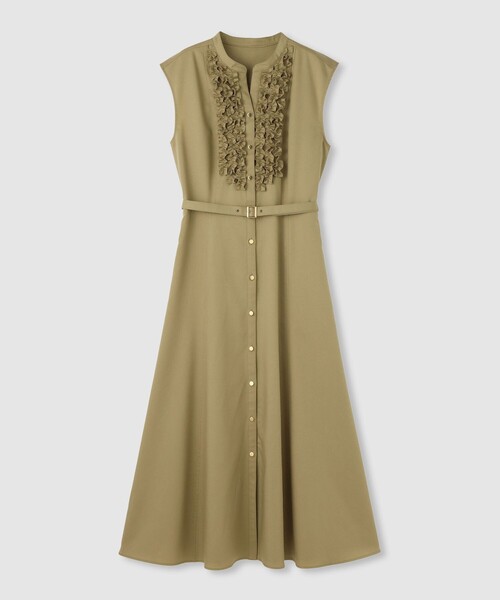 allureville（アルアバイル）の「デニムライクツイルワンピース（ワンピース・レディース・ベージュ/ネイビー・2/1）」の18枚目の写真