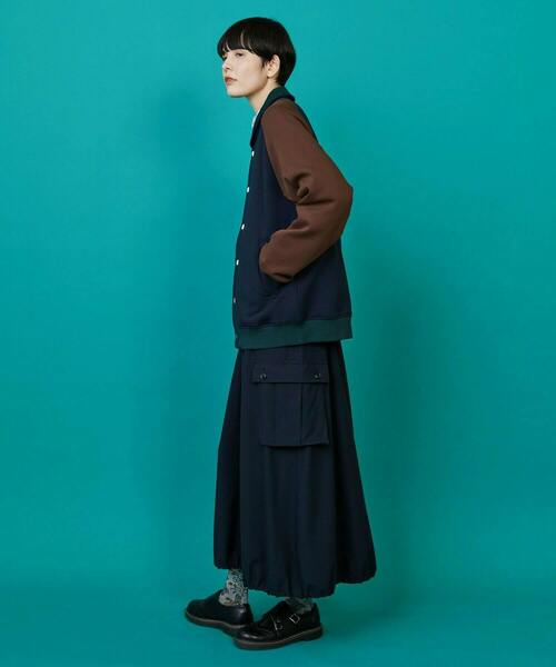 FRAPBOIS（フラボア）の「ツースト ブルゾン（ブルゾン・レディース・ネイビー/ブラック・2/1）」の12枚目の写真