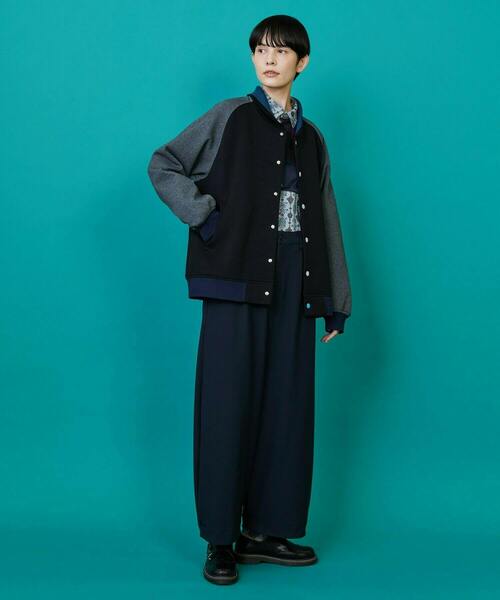 FRAPBOIS（フラボア）の「ツースト ブルゾン（ブルゾン・レディース・ネイビー/ブラック・2/1）」の3枚目の写真