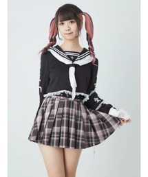 Jamie エーエヌケー（ジェイミーエーエヌケー）の「はとめいっぱいプリーツスカパン（その他パンツ）」