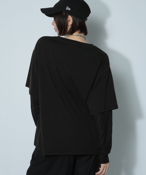 PAGEBOY（ページボーイ）の「フルーツレイヤードスリーブロンT（Tシャツ/カットソー・レディース・ブラック/オフホワイト/ブラウン・FREE）」の16枚目の写真