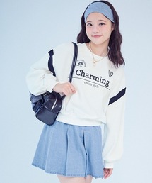 chum by devirock（チュムバイデビロック）の「【chum】これ着ればOK ミニ裏毛スウェット&デニムキュロット セットアップ（セットアップ）」