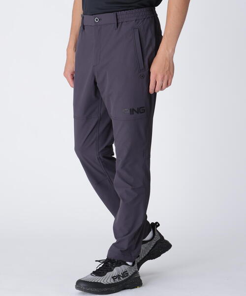 PING APPAREL】全方向ストレッチ ダブルフェイスヒザ切替テーパード