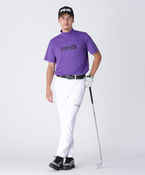 PING APPAREL】全方向ストレッチ ダブルフェイスヒザ切替テーパード