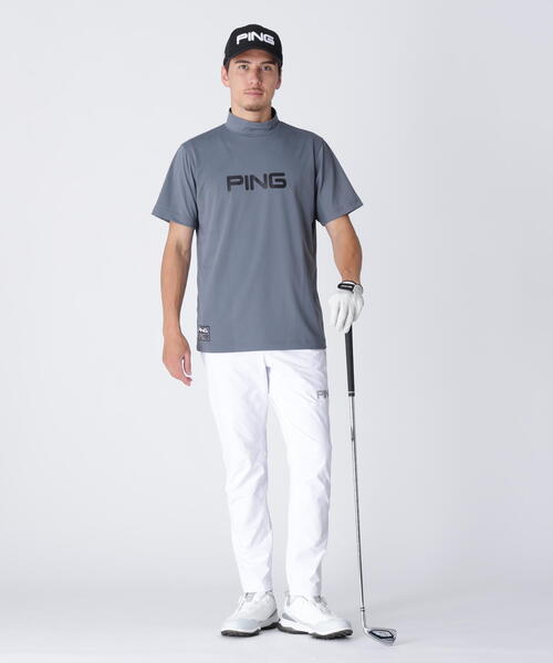 PING APPAREL】全方向ストレッチ ダブルフェイスヒザ切替テーパード