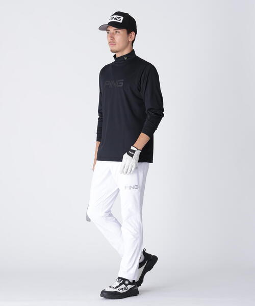 PING APPAREL】全方向ストレッチ ダブルフェイスヒザ切替テーパード