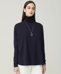 ヴィスコースワイド タートルネックプルオーバー