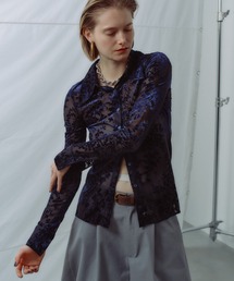 yae | Sheer opal slim fit shirt / シアーオパールスリムフィットシャツ(シャツ/ブラウス)