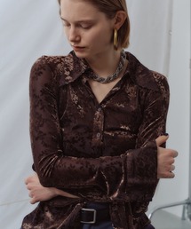 yae | Sheer opal slim fit shirt / シアーオパールスリムフィットシャツ(シャツ/ブラウス)