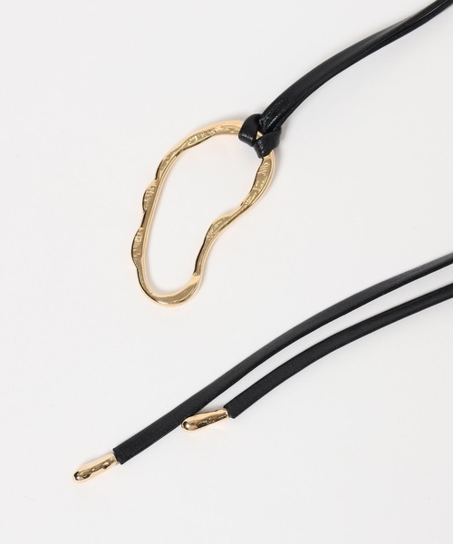 Andemiu（アンデミュウ）の「メタルベルトチャーム584550（ベルト・レディース・ブラウン/ブラック・FREE）」の6枚目の写真