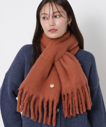 レディースのマフラー（ブラウン/茶色系・ブランドロゴ）ファッション