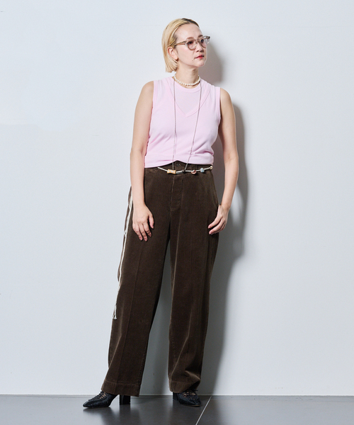 Dickies(ディッキーズ)の「Dickies 別注 CORDUROY MIDDLETHICK:パンツ(その他パンツ・レディース・ブラウン・32/34)」の3枚目の写真