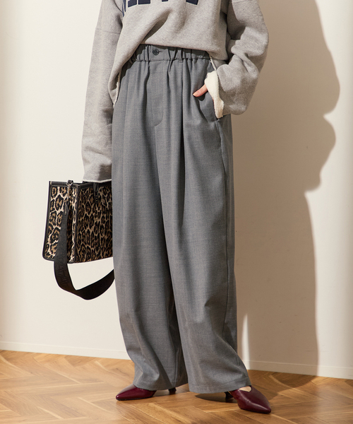 ウールツイルイージーパンツ（スラックス）｜journal standard L