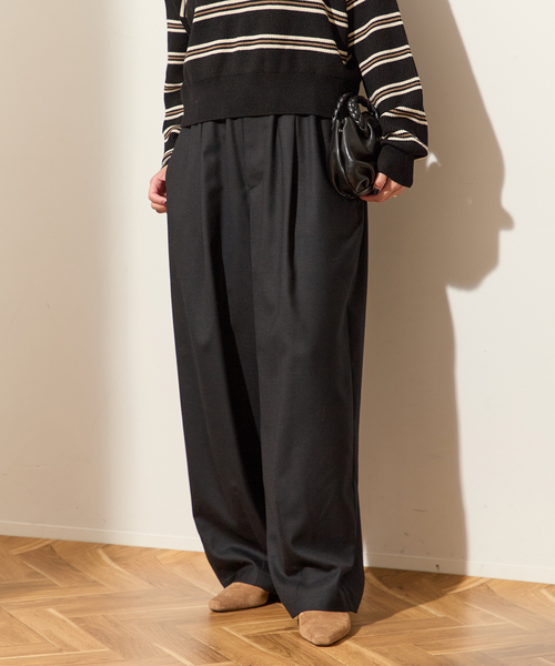 ウールツイルイージーパンツ（スラックス）｜journal standard L