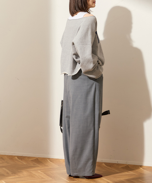 ウールツイルイージーパンツ（スラックス）｜journal standard L