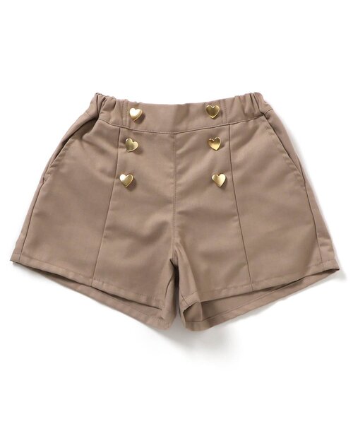 apres les cours（アプレレクール）の「【ジュニア対応】ハートポケットショートパンツ（その他パンツ・キッズ・ベージュ/インディゴブルー/チェック・90/100/110/120/80/130/140）」の19枚目の写真