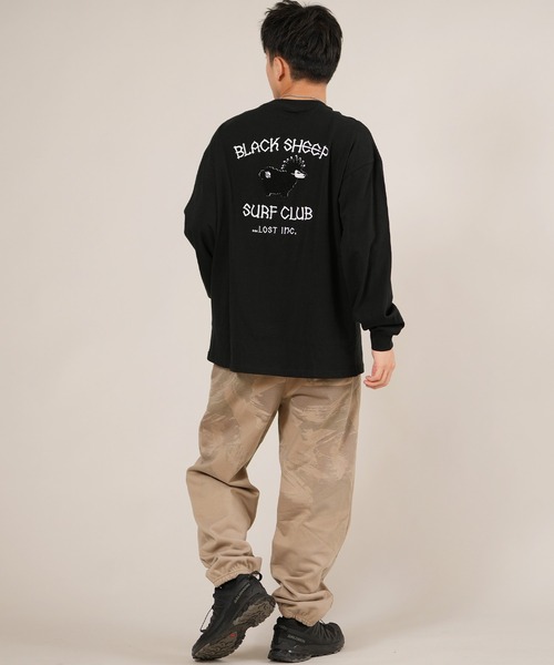 セール】LOST/ロスト 長袖 Tシャツ ロンT メンズ バックプリント ロゴ