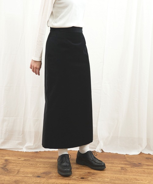 fig London(フィグロンドン)の「VELVET skirt(スカート・レディース・ブラック/ネイビー・1/0)」の18枚目の写真