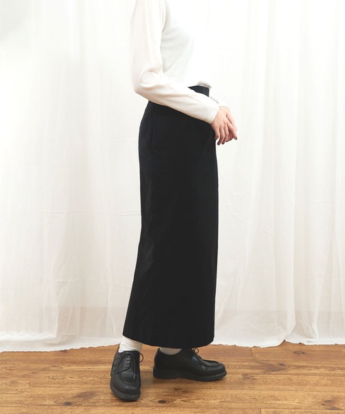 fig London(フィグロンドン)の「VELVET skirt(スカート・レディース・ブラック/ネイビー・1/0)」の19枚目の写真