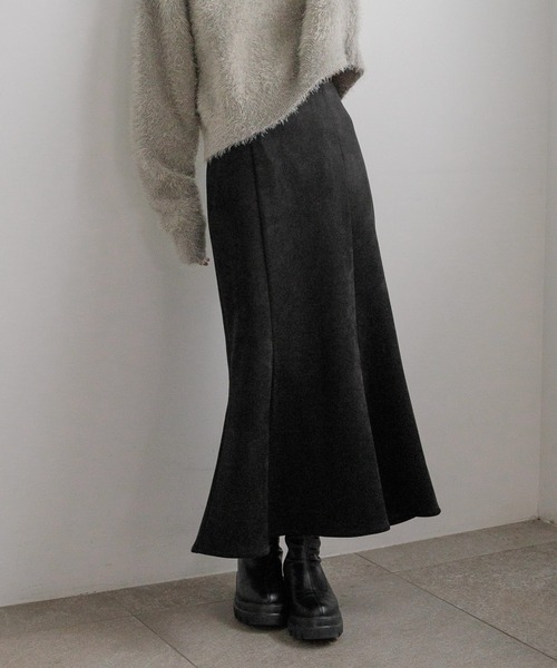 LOWRYS FARM（ローリーズファーム）の「ウールライクマーメイドスカート 580753（スカート・レディース・ブラウン/チャコールグレー/ブラック/アイボリー・SMALL/MEDIUM/LARGE）」の3枚目の写真