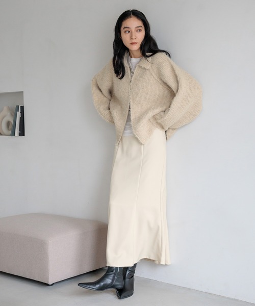 LOWRYS FARM（ローリーズファーム）の「ウールライクマーメイドスカート 580753（スカート・レディース・ブラウン/チャコールグレー/ブラック/アイボリー・SMALL/MEDIUM/LARGE）」の17枚目の写真