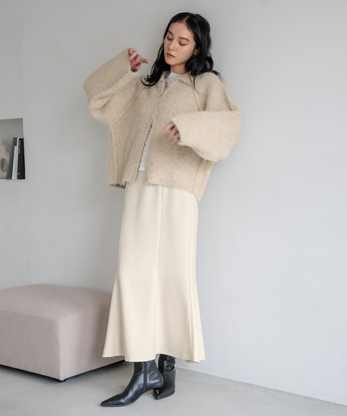 LOWRYS FARM（ローリーズファーム）の「ウールライクマーメイドスカート 580753（スカート・レディース・ブラウン/チャコールグレー/ブラック/アイボリー・SMALL/MEDIUM/LARGE）」の18枚目の写真