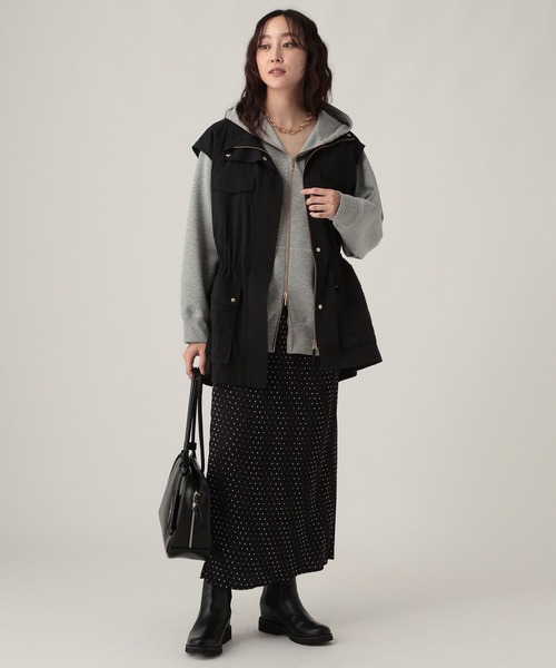 Elura（エルーラ）の「プリーツスカート/603718（スカート・レディース・チャコールグレー/ホワイト/ブラック/キャメル・MEDIUM/LARGE）」の9枚目の写真