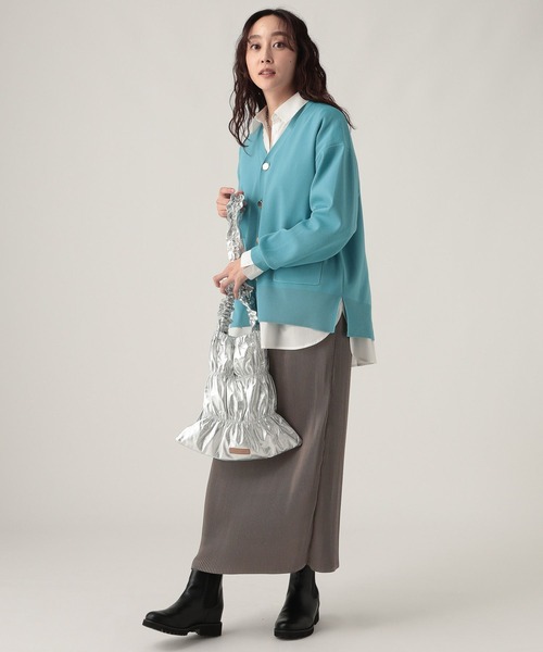 Elura（エルーラ）の「プリーツスカート/603718（スカート・レディース・チャコールグレー/ホワイト/ブラック/キャメル・MEDIUM/LARGE）」の13枚目の写真