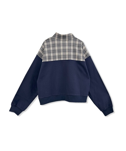 ANDGEEBEE（アンジービー）の「UNISEX チェックドッキングスウェット（スウェット・レディース・ブラック/ネイビー・FREE）」の14枚目の写真